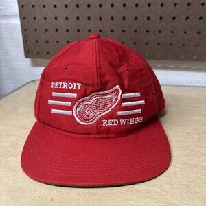 Detroit Red Wings Snapback Hat Red NHL Hockey Adjustable Embroidered